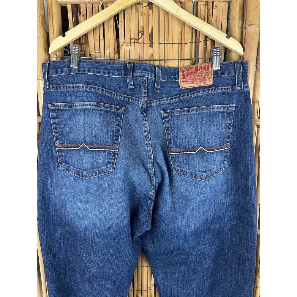 LUCKY Brand Ol' Deep Water Men's Denim Jeans By Gene Montesano‎ Size 38x32 - Picture 7 of 16